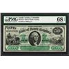 Image 1 : 1872 $50 State of South Carolina Revenue Bond Obsolete Note PMG Superb Gem Unc.