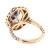 Image 3 : 14KT Rose Gold 3.79 ctw Tanzanite and Diamond Ring