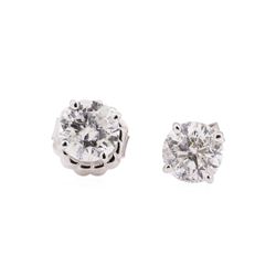 14KT White Gold 1.30 ctw Diamond Earrings