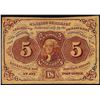 Image 1 : July 17, 1862 Five Cent First Issue Fractional Currency Note