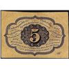 Image 2 : July 17, 1862 Five Cent First Issue Fractional Currency Note