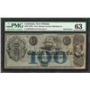 Image 1 : 1840's $100 New Orleans Canal & Banking Co. Obsolete Note PMG Choice Uncirculate