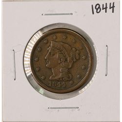 1844 Braided Hair Large Cent Coin