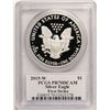 Image 2 : 2015-W $1 Proof American Silver Eagle Coin PCGS PR70DCAM W/Miles Standish Signat