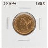 Image 1 : 1882 $5 Liberty Head Half Eagle Gold Coin