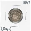 Image 1 : 1867 Rays Shield Nickel Coin