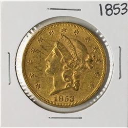 1853 $20 Liberty Head Double Eagle Gold Coin