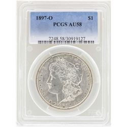 1897-O $1 Morgan Silver Dollar Coin PCGS AU58