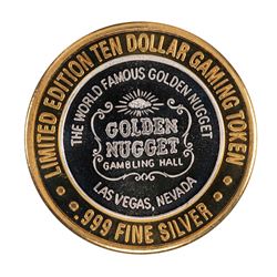 .999 Silver Golden Nugget Las Vegas $10 Limited Edition Casino Gaming Token