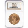 Image 1 : 1922 $20 St. Gaudens Double Eagle Gold Coin NGC MS63