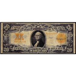 1922 $20 Gold Certificate Note