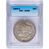Image 1 : 1884-S $1 Morgan Silver Dollar Coin ICG AU50