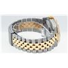 Image 3 : Rolex Mens Two Tone 14K Lugs Silver Diamond Pyramid Diamond 36MM Datejust