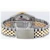Image 5 : Rolex Mens Two Tone 14K Lugs Silver Diamond Pyramid Diamond 36MM Datejust