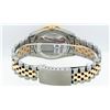 Image 6 : Rolex Mens Two Tone 14K Lugs Silver Diamond Pyramid Diamond 36MM Datejust