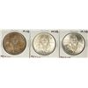 Image 1 : Lot of (3) 1978 Mexico Cien Pesos Silver Coins