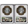 Image 2 : Lot of (2) 2007Mo Mexico Bi-metal 100 Pesos Silver Coins NGC MS64