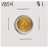 Image 1 : 1854 $1 Indian Princess Head Gold Dollar Coin