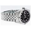 Image 5 : Rolex Mens Stainless Steel Slate Black Diamond & Emerald Datejust Wristwatch