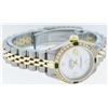 Image 3 : Rolex Ladies Two Tone 14K MOP Diamond & Emerald Datejust Wriswatch