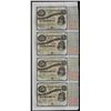 Uncut Sheet of (4) State of Louisiana Baby Bond Obsolete Notes