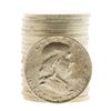 Image 1 : Roll of (20) Brilliant Uncirculated 1954-D Franklin Half Dollar Coins