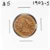 Image 1 : 1903-S $5 Liberty Head Half Eagle Gold Coin