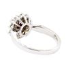 Image 3 : 14KT White Gold 0.60 ctw Diamond and Ruby Ring