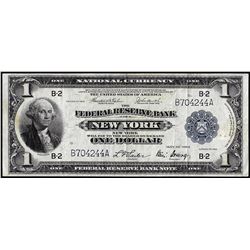 1918 $1 Federal Reserve Bank Note New York