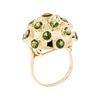 Image 4 : 18KT Yellow Gold 5.00 ctw Green Tourmaline Dome Ring