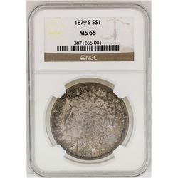 1879-S $1 Morgan Silver Dollar Coin NGC MS65