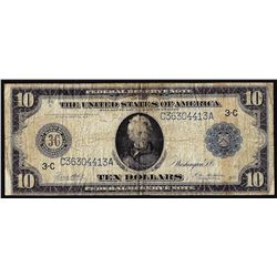 1914 $10 Federal Reserve Note Philadelphia