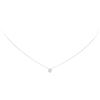 Image 1 : 14KT White Gold 0.40 ctw Diamond Soliatire Necklace