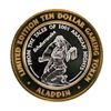 Image 1 : .999 Silver Aladdin Resort Casino $10 Casino Limited Edition Gaming Token