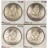 Image 1 : Lot of (4) 1978 Mexico Cien Pesos Silver Coins