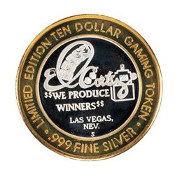 .999 Silver El Cortez Hotel and Casino $10 Casino Limited Edition Gaming Token