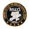 Image 1 : .999 Silver Ballys Las Vegas $10 Casino Limited Edition Gaming Token