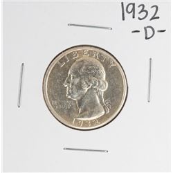 1932-D Washington Quarter Coin