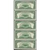 Image 2 : Lot of (5) Consecutive 1953B $5 Silver Certificate Notes Gem Uncirculated