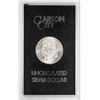 Image 2 : 1884-CC $1 Morgan Silver Dollar Coin GSA Hoard Uncirculated w/ Box