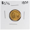 Image 1 : 1850 $2 1/2 Liberty Head Quarter Eagle Gold Coin