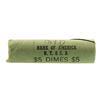Image 1 : Roll of (50) Brilliant Uncirculated 1964-D Roosevelt Dime Coins