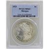 Image 1 : 1921 $1 Morgan Silver Dollar Coin PCGS MS63