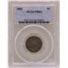 Image 1 : 1882 Proof Shield Nickel Coin PCGS PR63