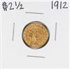 Image 1 : 1912 $2 1/2 Indian Head Quarter Eagle Gold Coin