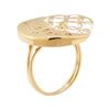 Image 4 : Crescent Moon Motif Ring - 14KT Yellow Gold