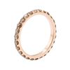 Image 2 : 1.00 ctw Chocolate Diamond Eternity Ring - 14KT Rose Gold