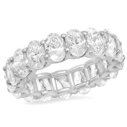 14K White Gold 5.54CTW Diamond Ring, (VS2/G-H)