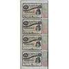 Image 1 : Uncut Sheet of (4) State of Louisiana Baby Bond Obsolete Notes