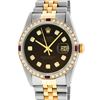 Image 2 : Rolex Mens 2 Tone 14K Brown Diamond & Ruby 36MM Datejust Wriswatch